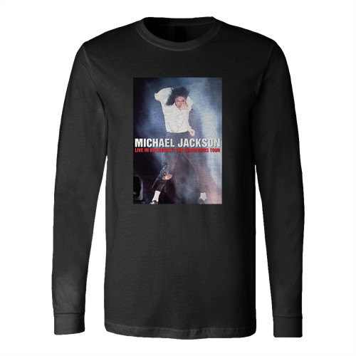 Michael Jackson Live In Bucharest The Dangerous Tour Poster Long Sleeve T-Shirt Tee