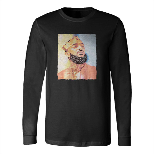 Nipsey Hussle Rap Singer Artist Quality Long Sleeve T-Shirt Tee