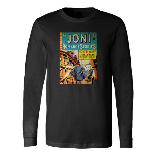 Songs By Joni Mitchell Reimagined As Pulp Fiction Book Covers & Vintage Movie S Long Sleeve T-Shirt Tee