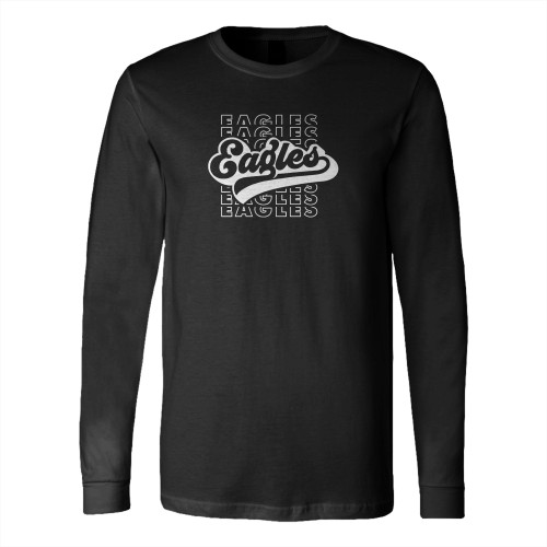 Team Mascot Eagles Team Eagles Football Long Sleeve T-Shirt Tee Team Mascot Eagles Team Eagles Football Long Sleeve T-Shirt Tee