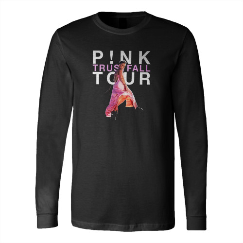 Trustfall Tour 2023 Pink On Tour Long Sleeve T-Shirt Tee