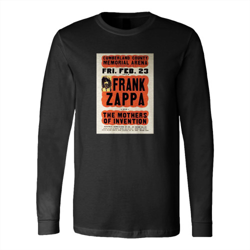 Vintage Frank Zappa Concert Event Long Sleeve T-Shirt Tee