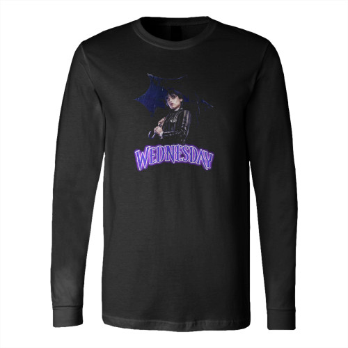 Wednesday Addams Family Jenna Ortega Long Sleeve T-Shirt Tee