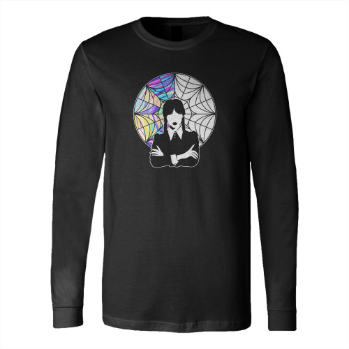 Wednesday Addams Window Long Sleeve T-Shirt Tee