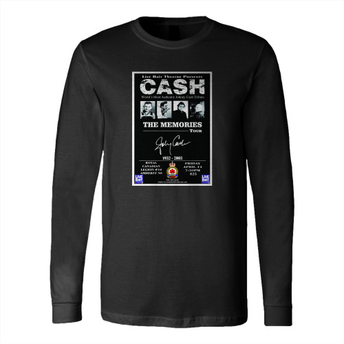 World'S Most Authentic Johnny Cash Tribute Long Sleeve T-Shirt Tee World'S Most Authentic Johnny Cash Tribute Long Sleeve T-Shirt Tee