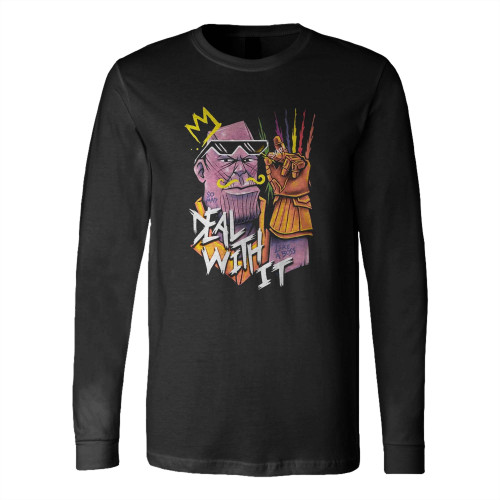 Infinity Thanos Deal With It 1 Long Sleeve T-Shirt Tee