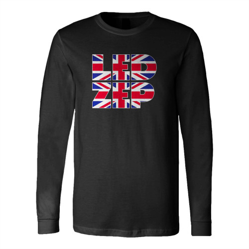 Led Zeppelin Union Jack Type 1 Long Sleeve T-Shirt Tee