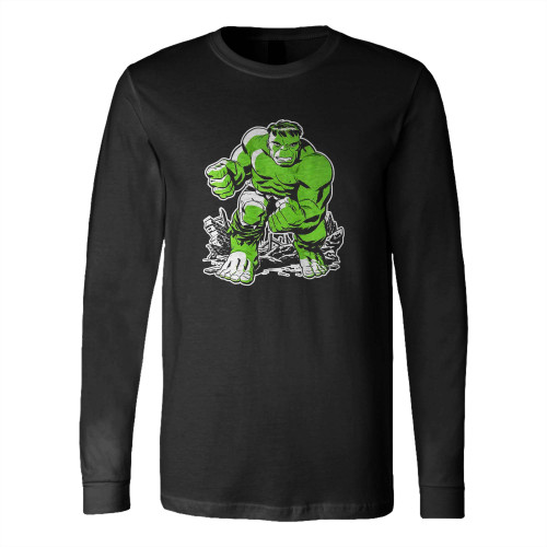 Marvel The Incredible Hulk Retro 1 Long Sleeve T-Shirt Tee