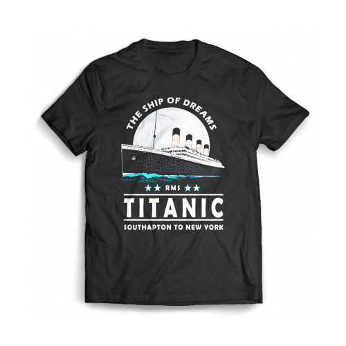 1912 Vintage Titanic Voyage Ship Cruise Mens T-Shirt Tee
