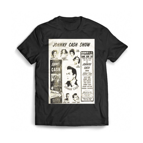 A Johnny Cash And Patsy Cline Krnt Theater Concert Handbill Mens T-Shirt Tee