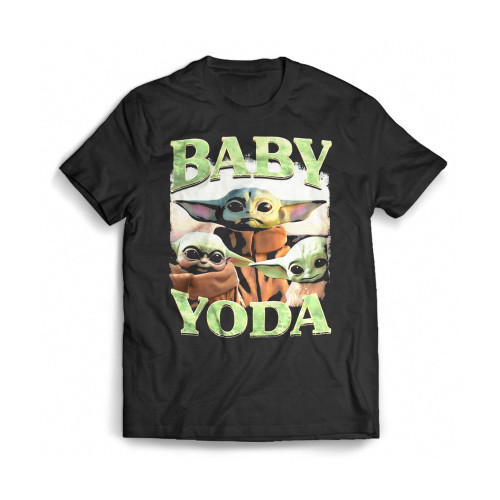 Baby Yoda Portrait The Child Mens T-Shirt Tee