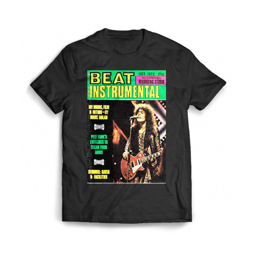 Beat Instrumental Uk Magazine October 1972 Marc Bolan Mens T-Shirt Tee