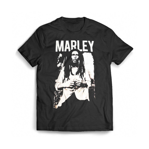 Bob Marley Black & White Mens T-Shirt Tee