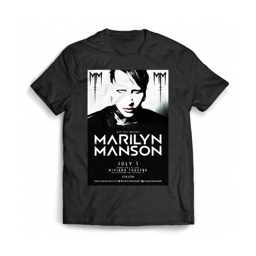 Congress Theater Loses Marilyn Manson Portage Mens T-Shirt Tee