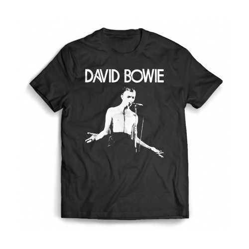 David Bowie Heroes Low Station Young Americans Vintage Mens T-Shirt Tee