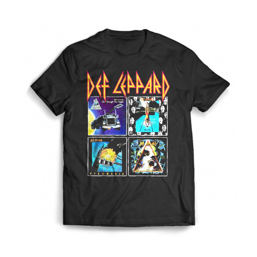Def Leppard 80'S Albums Mens T-Shirt Tee