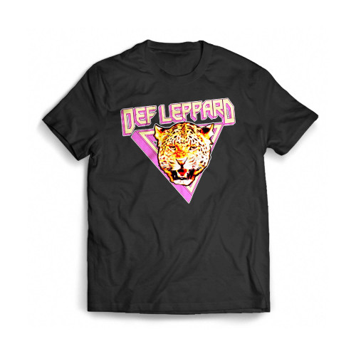 Def Leppard Tour 1983 Cat Rock Band Mens T-Shirt Tee