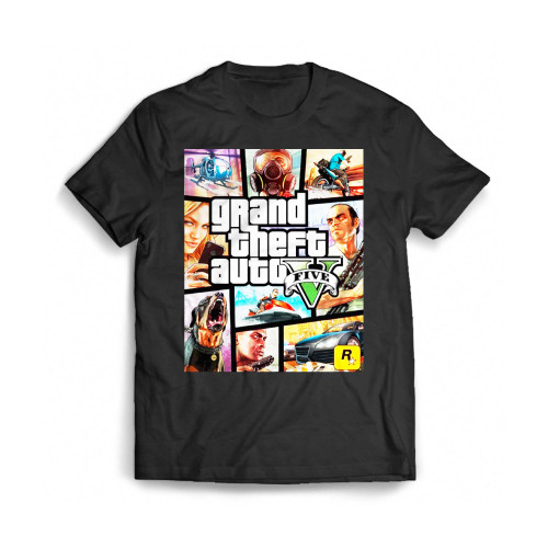 Grand Theft Auto V Gta 5 Mens T-Shirt Tee