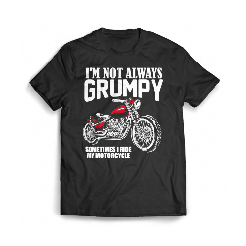 Grumpy Motorcycle Motorbike Biker Mens T-Shirt Tee