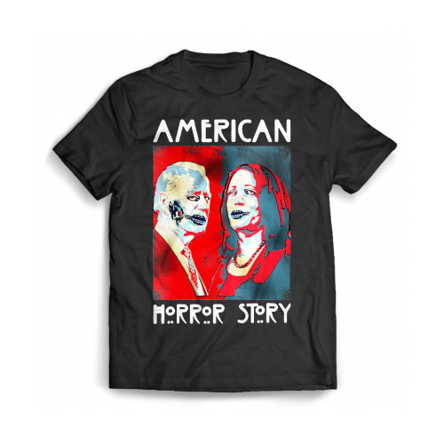 Halloween Party Biden Harriss Horror American Zombie Story Halloween 2022 Mens T-Shirt Tee