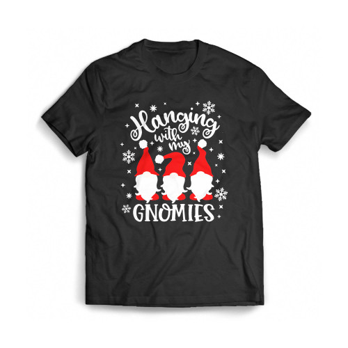 Hanging With My Gnomies Christmas Mens T-Shirt Tee