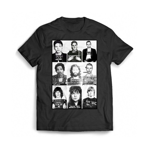 Jail House Rock Mugshot Music Mens T-Shirt Tee