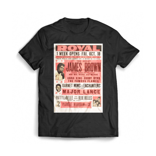 James Brown 1963 Boxing Style Concert Mens T-Shirt Tee