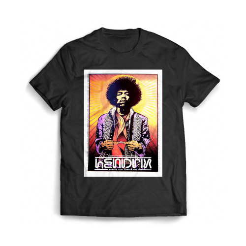 Jimi Hendrix Concert Iron On Transfer Mens T-Shirt Tee