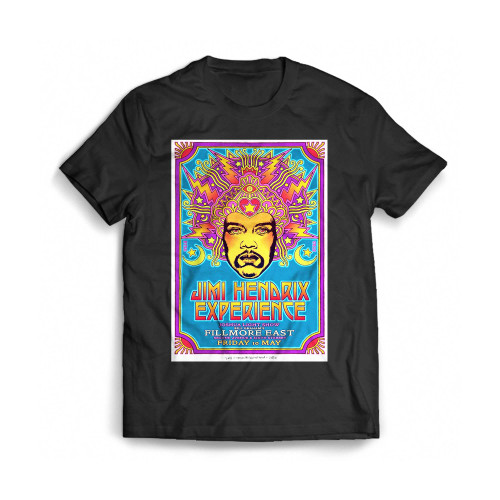 Jimi Hendrix Concert S Psychedelic Music Concert S Mens T-Shirt Tee