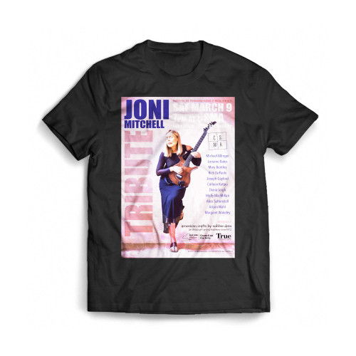 Joni Mitchell Tribute Benefit Concert Poster Mens T-Shirt Tee
