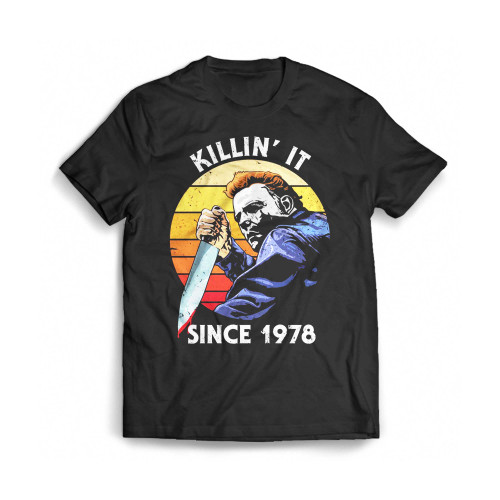 Killin' It Since 1978 Halloween Michael Myers Mens T-Shirt Tee