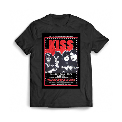Kiss Alive Ii '78 & Destroyer '76 Concert S Mens T-Shirt Tee