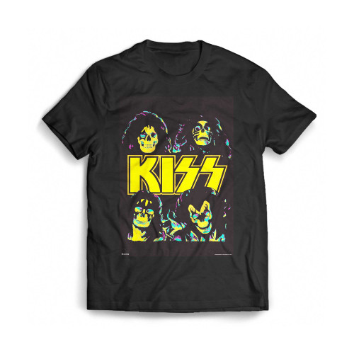 Kiss Band Merchandise Skulls Skeletons Merch Heavy Metal Music Retro Vintage 70S Kiss Mens T-Shirt Tee