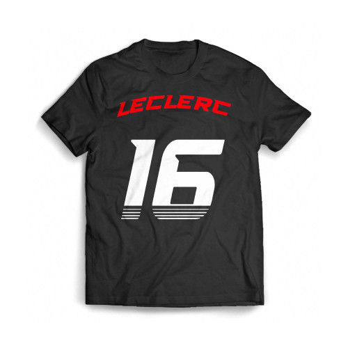 Leclerc 16 Formula One Racing Mens T-Shirt Tee