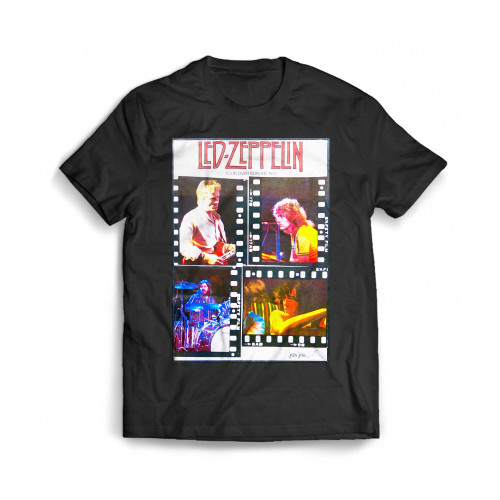 Led Zeppelin 1980 European Tour Concert Mens T-Shirt Tee