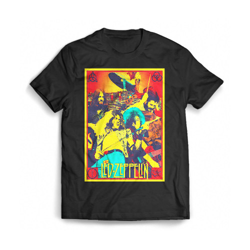 Led Zeppelin By Brian Led Zeppelin Mens T-Shirt Tee