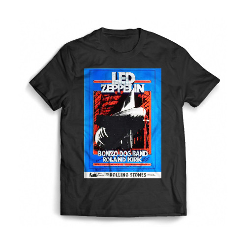 Led Zeppelin Vintage Concert Poster Mens T-Shirt Tee