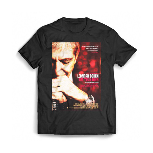 Leonard Cohen I'M Your Man Poster Mens T-Shirt Tee