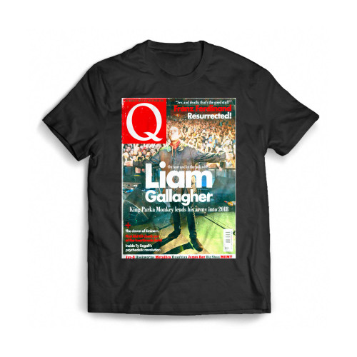 Liam Gallagher Press 2018 Manchester Digital Music Archive Mens T-Shirt Tee