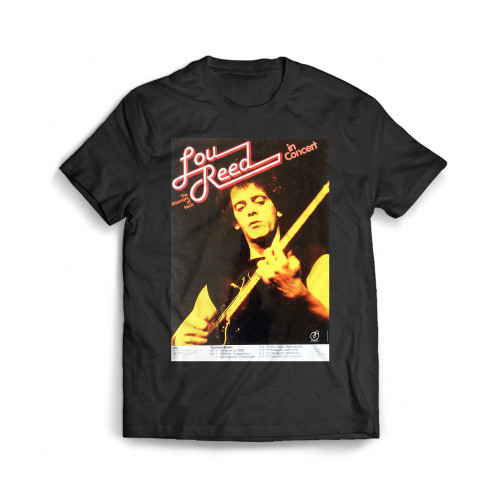 Lou Reed 1979 German Tour Concert Poster Mens T-Shirt Tee