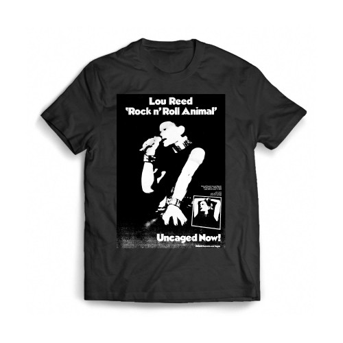 Lou Reed Rock N Roll Animal (1974) Live (1975) Mens T-Shirt Tee