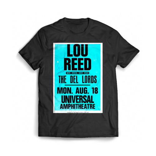 Lou Reed Signed Universal Amphitheatre Concert Poster (1986) Mens T-Shirt Tee