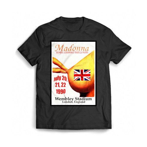 Madonna Blond Ambition Concert Poster Mens T-Shirt Tee