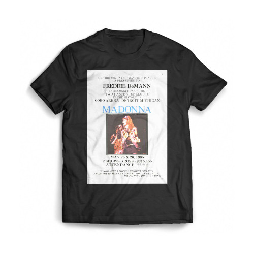 Madonna Concert And Album Achievement Posters Mens T-Shirt Tee