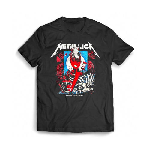 Metallica Enter Sandman Poster Mens T-Shirt Tee