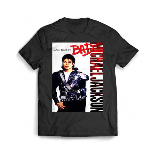 Michael Jackson 1987 Bad Tour Yokohama Concert (1987) Posters Mens T-Shirt Tee
