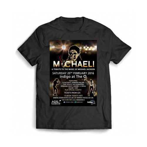 Michael Jackson Tribute Concert Poster Mens T-Shirt Tee