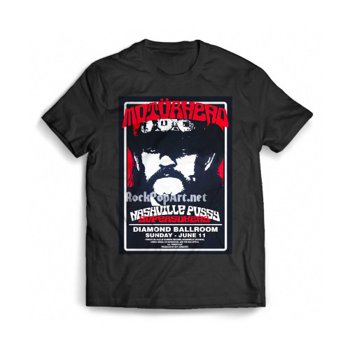 Motorhead 2000 Lemmy Concert Poster Mens T-Shirt Tee