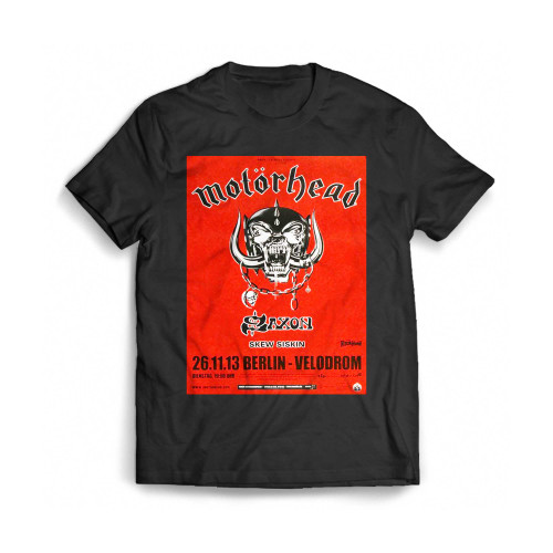 Motorhead Lemmy Kilmister) End Of Time 2013 Concert Poster Mens T-Shirt Tee