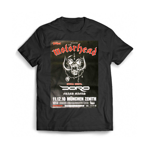 Motorhead Lemmy And Doro M%C3%Bcnchen 2010 Konzertplakat Mens T-Shirt Tee